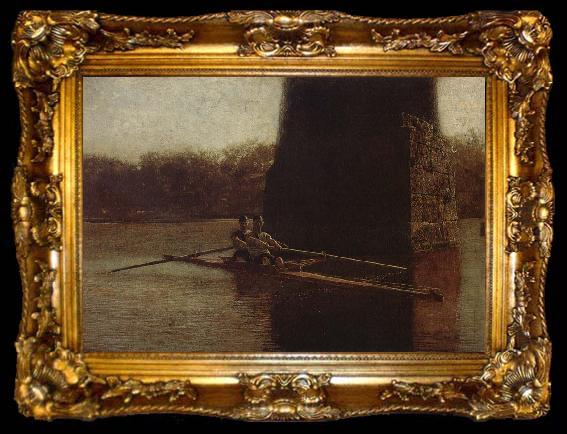 framed  Thomas Eakins Two Person Dinghy, ta009-2